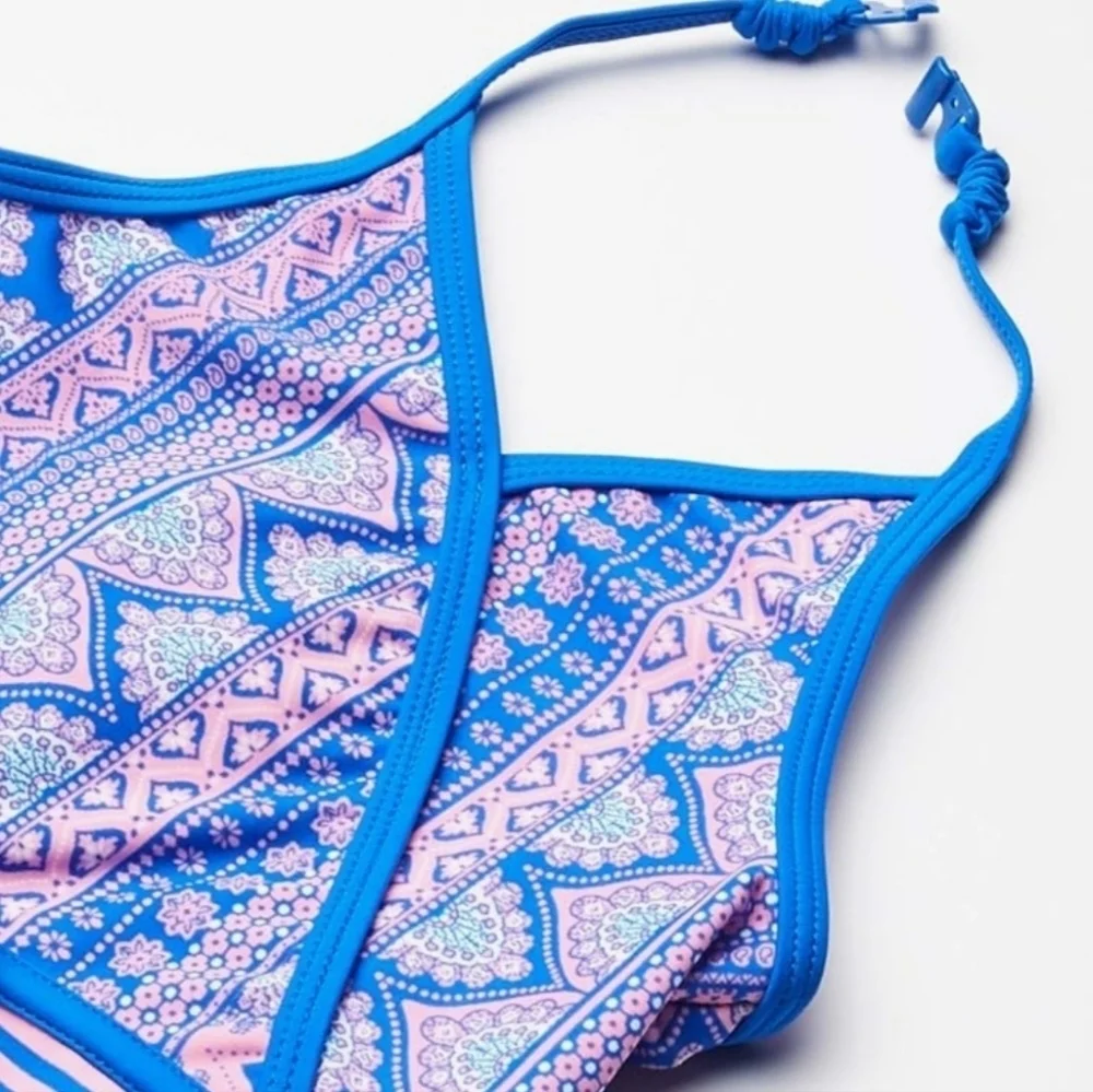 Girls Tommy Bahama Swimsuit 2T Blue Pink